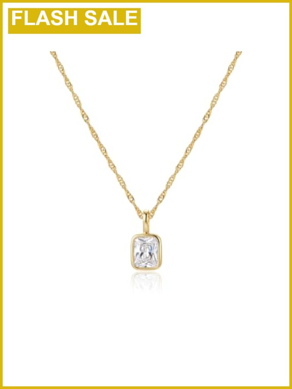14K Gold Plated CZ Choker Necklace